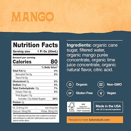 Miniatura 9 de Kelvin Slush Co. - Mezcla orgánica congelada para cócteles y granizados - galardonada máquina de granizado y mezcla de licuadora, bares