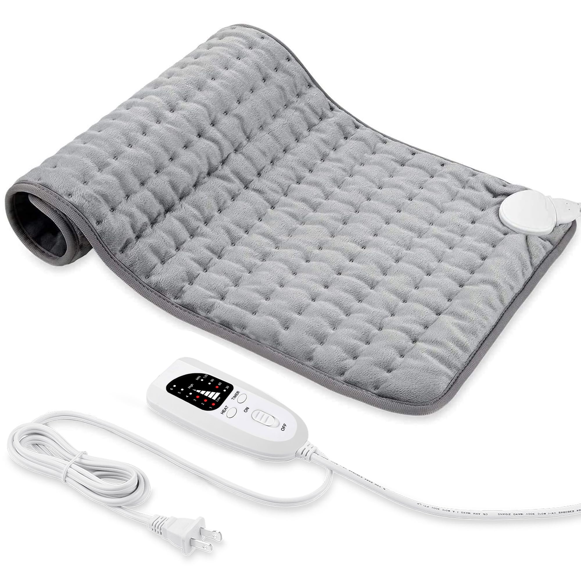 Electric Heating pad for Back Neck Shoulder Knee Arms Legs- Electric Heat Pads with 6 Heat Settings & Auto Shut Off &Dry/Moist Heat Heating Pad for Birthday Mother Father Girl Men Women
