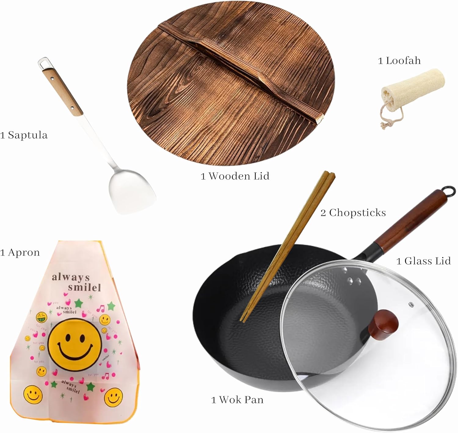 Royal Tag Wok Set with Accessories