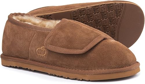 Lamo Sheepskin Bootie Wrap Slipper - Wo Chestnut - Large (W8-9) Wide