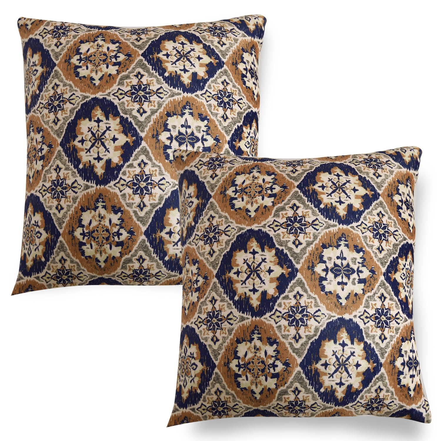 Velvet Cushion Covers - Amber Serene Flora -12