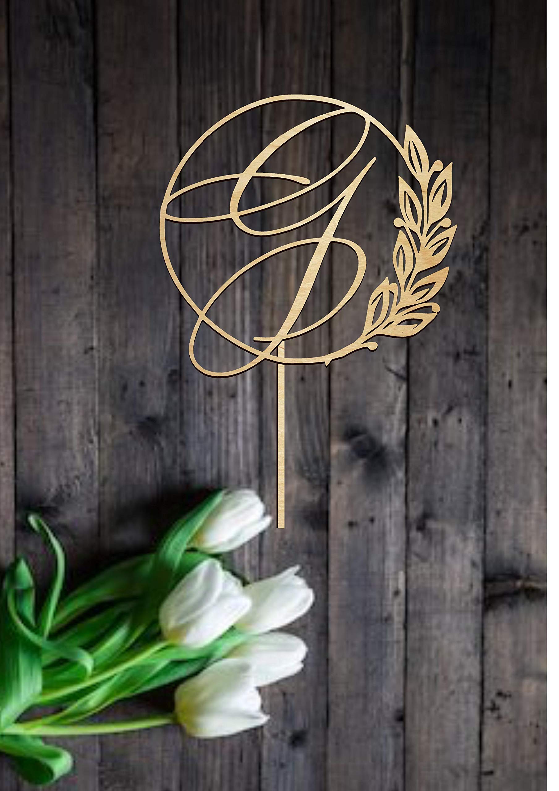 Cake Topper for Wedding Custom Monogram Letter Cake Topper Single Letter Cake Topper Bridal