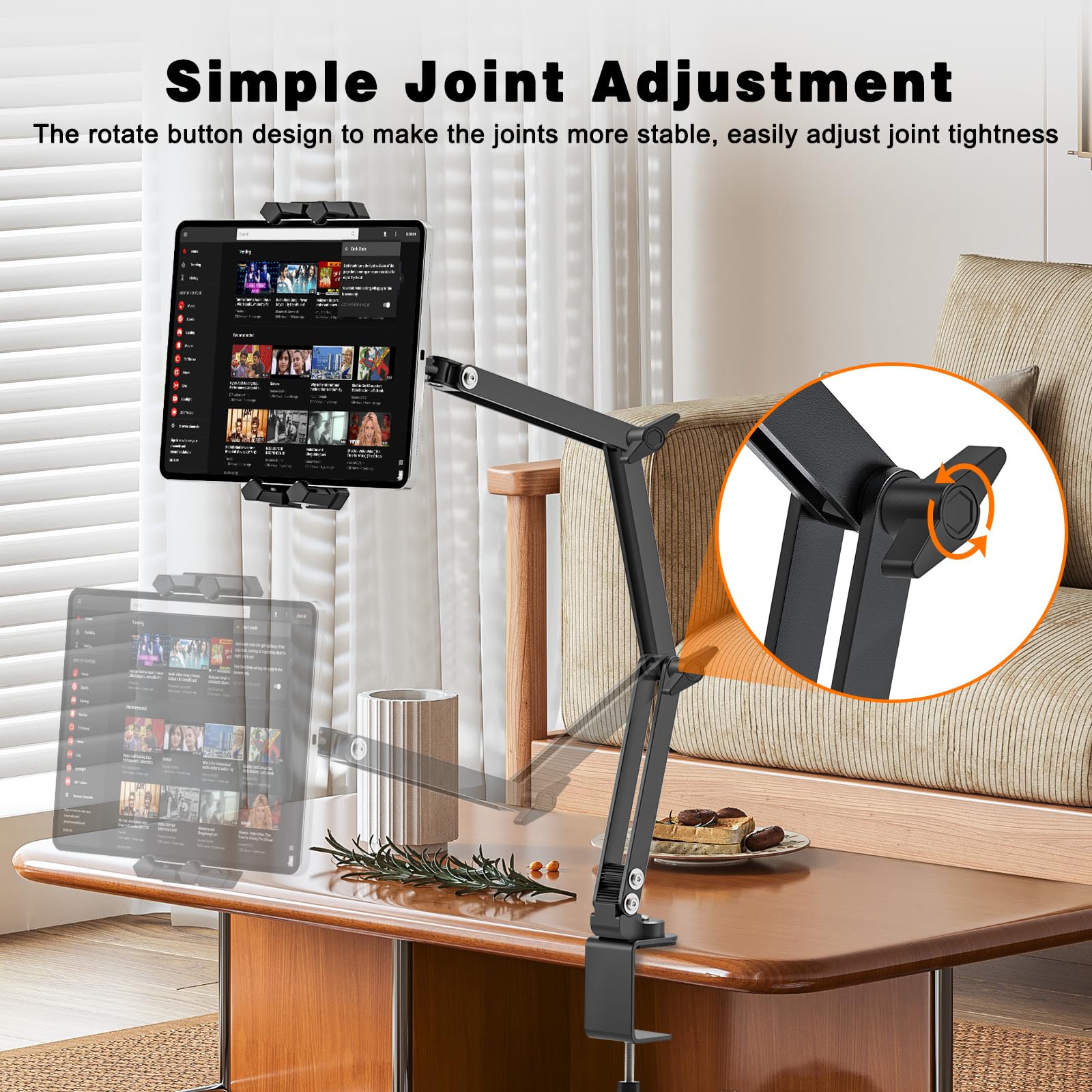 Supporto Universale Per Tablet E Smartphone Chanceux Per Scrivania, Pieghevole, Per IPhone E IPad