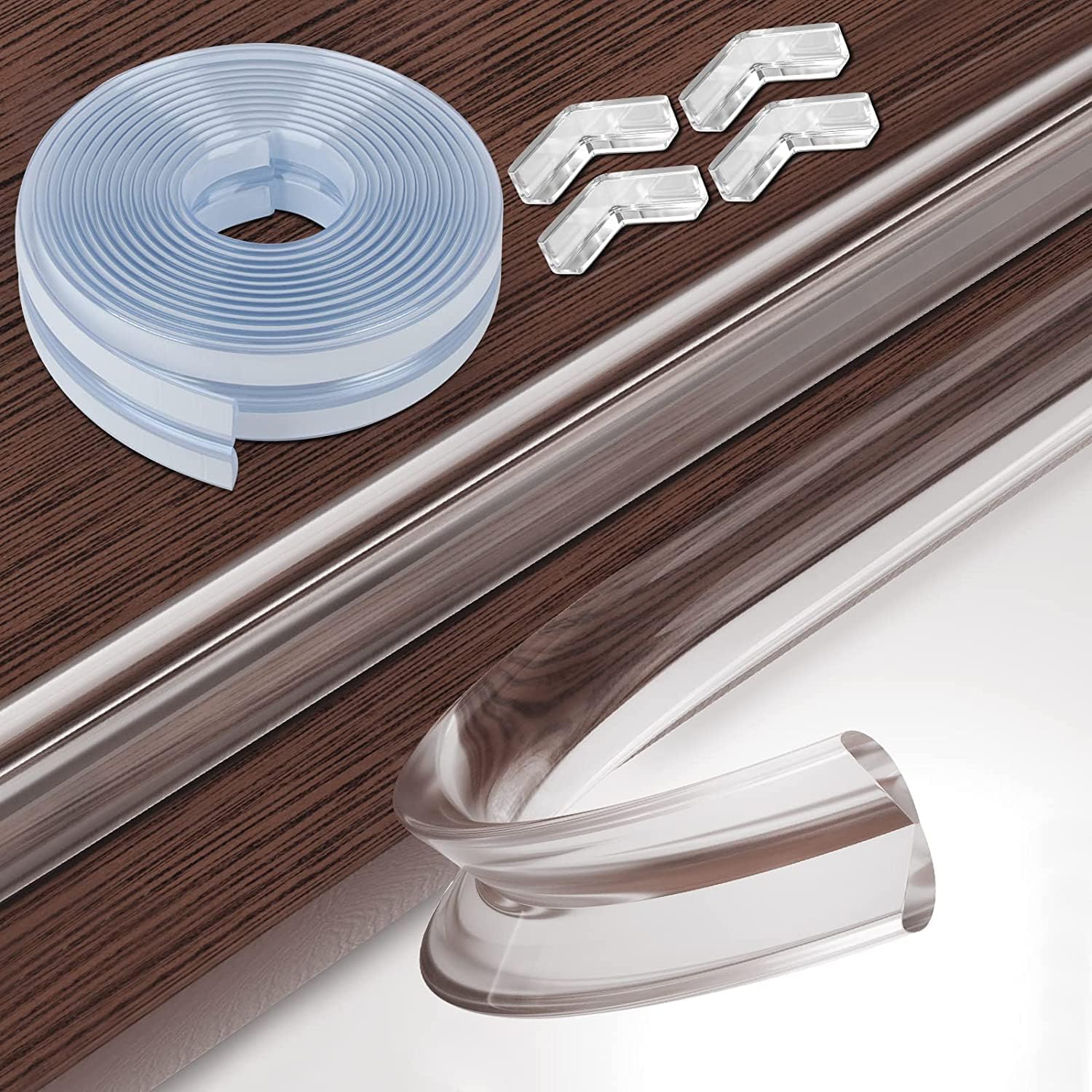 FASTSPOK Edge Protector for Baby Clear, Silicone Edges