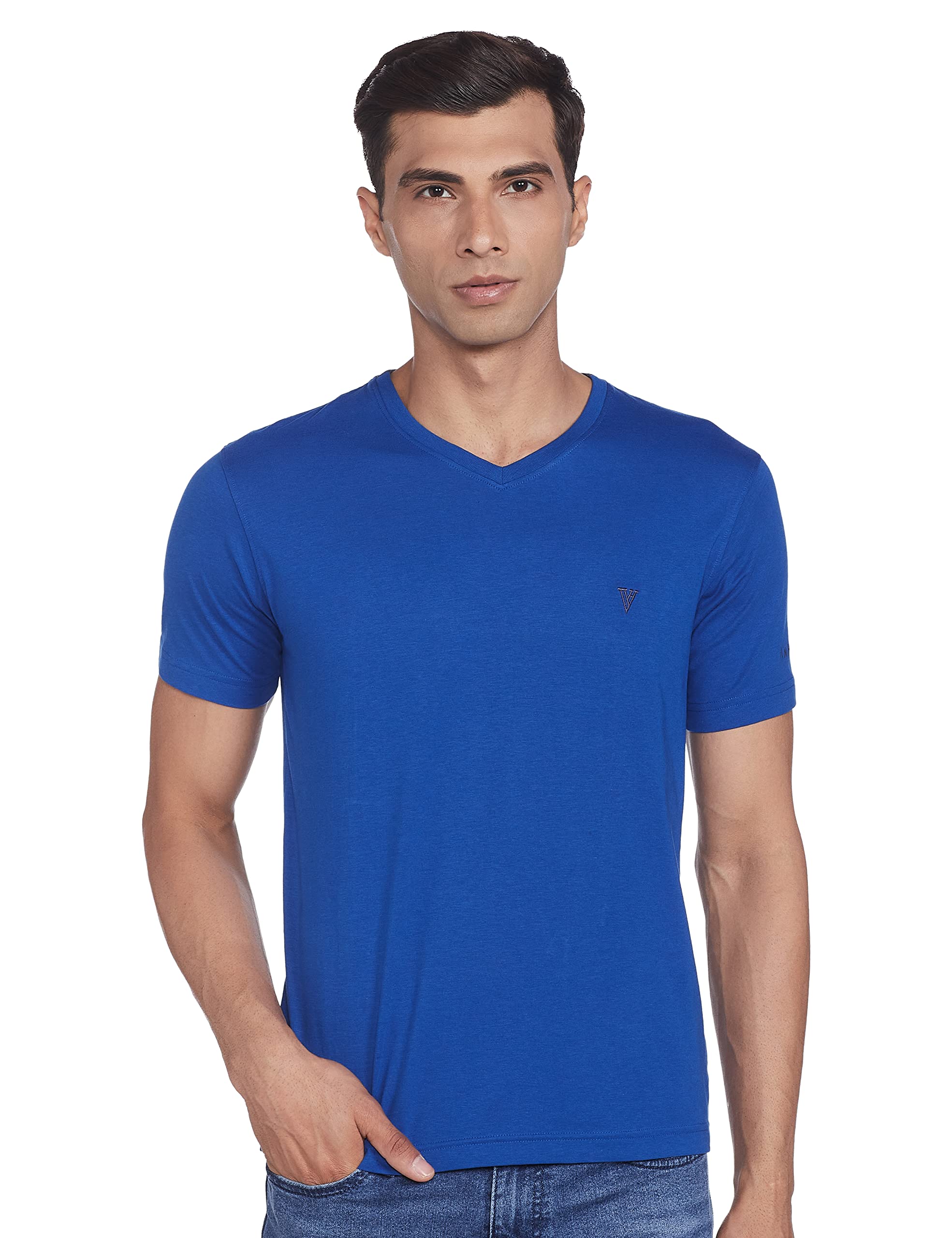 Van Heusen Men's Cotton Regular Fit T-Shirt