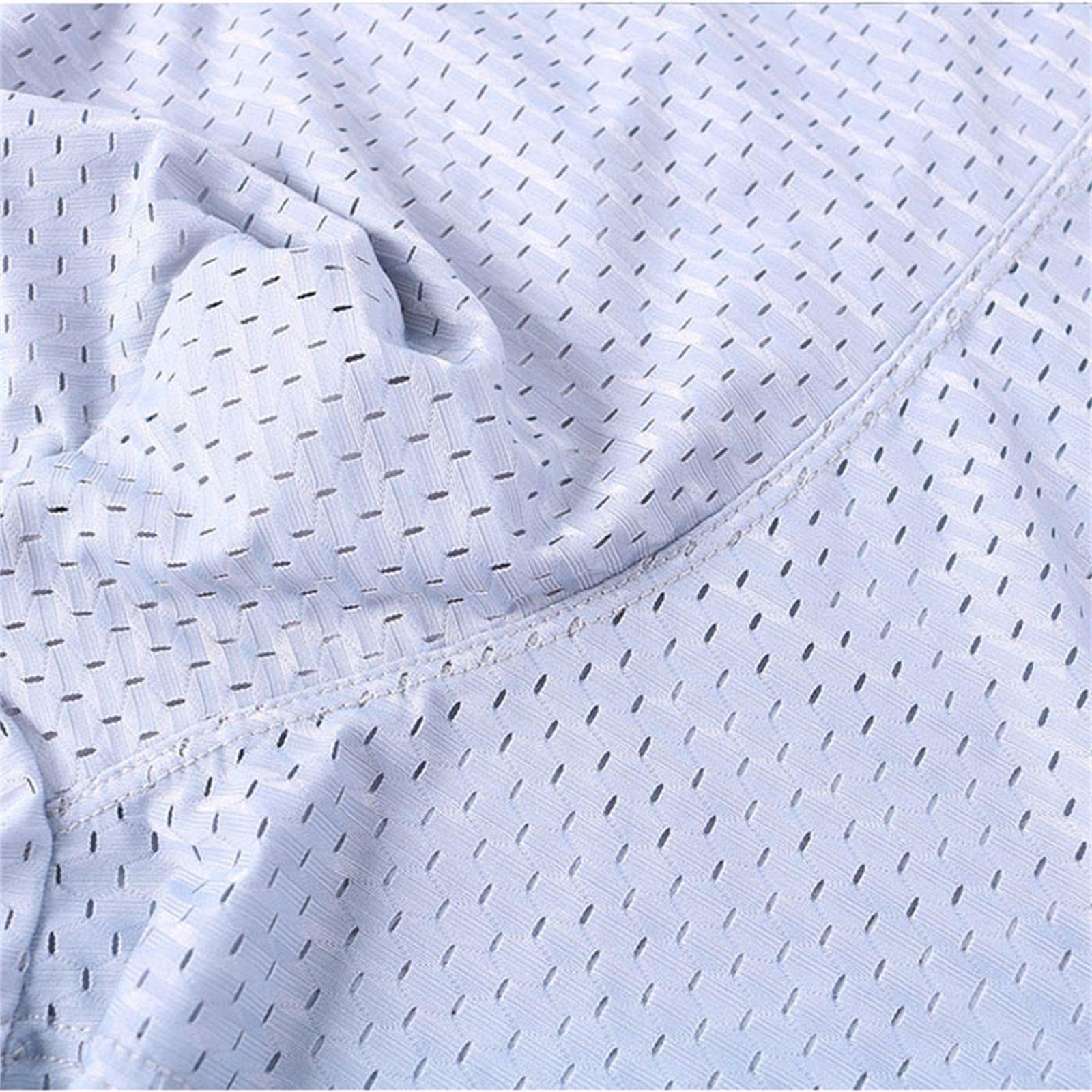 Boxer Uomo 10Xl-3Xl 4 Pezzi Mesh Sexy Middle Wels Briefs-4 Sky Blue,10Xl
