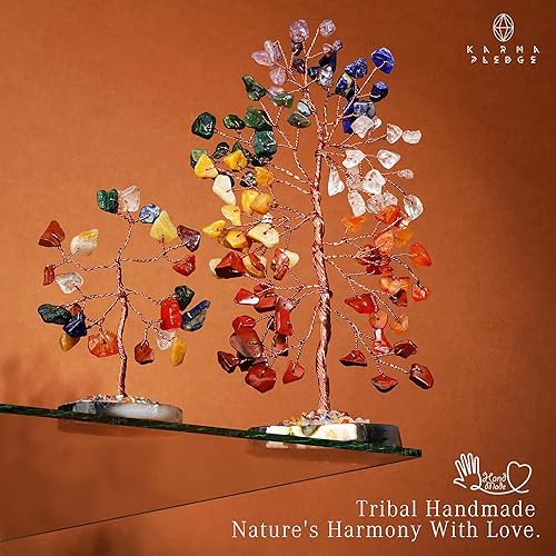 Miniatura 6 de Árbol de cristal para energía positiva con piedras y cristales curativos de los 7 chakras, árboles bonsái Feng Shui para dinero, para decoración y