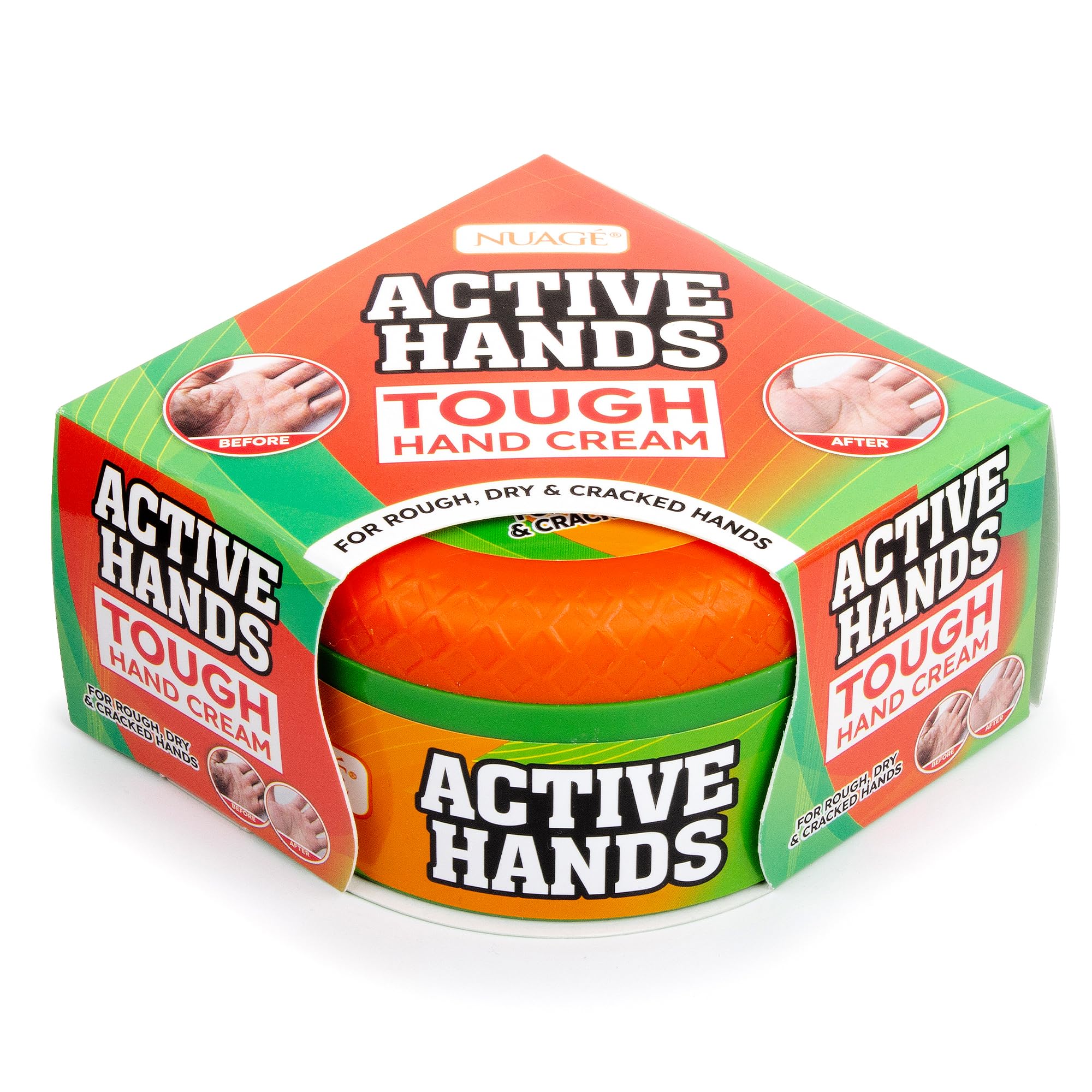 Nuage Active Hands Tough Hand Cream for Extremely Dry, Cracked Skin | Fast-Absorbing, Non-Greasy Formula | Intense Moisturiser for Hardworking Hands (150g)