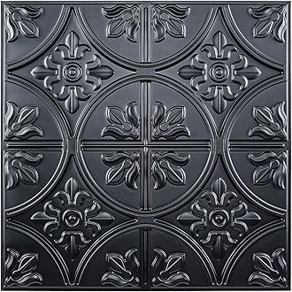 Art3d 12 (Pack Of 12) Wall Panel Traditional, BlackClimatePartner certified