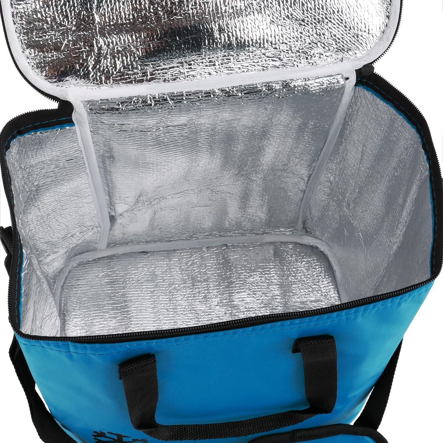 COM-FOUR® Borsa termica pieghevole 18 l blu scuro per campeggio e attività all'aperto