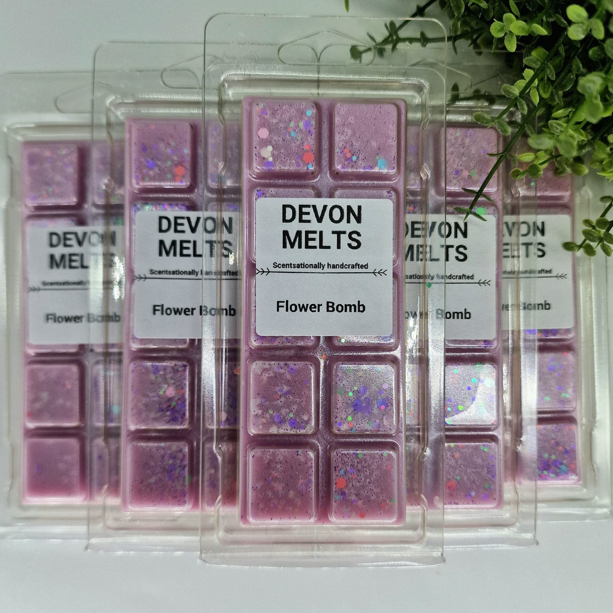 Devon Melts - Flower Bomb - Highly Scented 100% Soy Wax Snapbar