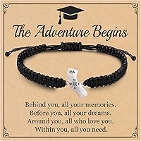 Vista 34 de Pulseras con Iniciales para Mujeres Adolescentes Niñas Hechas a Mano Pulsera Trenzada de Cuerda para Hombres Joyería Regalos de Cumpleaños