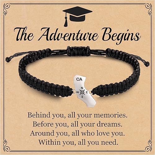 Miniatura 33 de Pulseras con Iniciales para Mujeres Adolescentes Niñas Hechas a Mano Pulsera Trenzada de Cuerda para Hombres Joyería Regalos de Cumpleaños