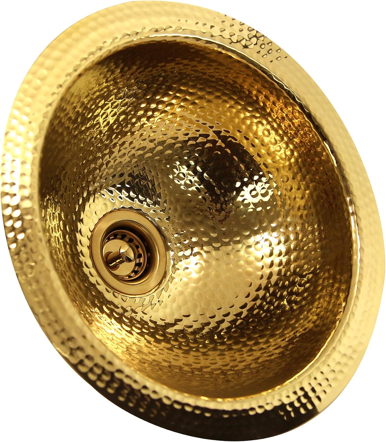 New Product Nantucket Sinks ROB 13 inch Brass Bar Sink Hand Hammered, 13 Diameter x 5.25 High Top Rated Nantucket Sinks ROB 13 inch Brass Bar Sink Hand Hammered, 13 Diameter x 5.25 High