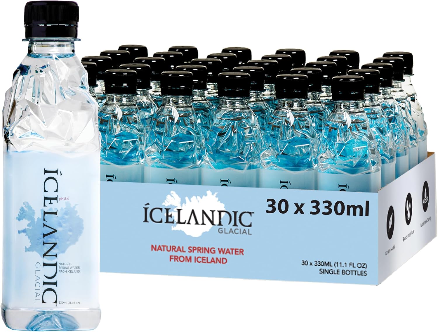 Icelandic Glacial Water, 330mL (Pack of 30)