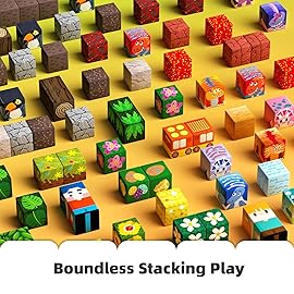 GobiDex 126PCS Magnetic Blocks Playset, Build Dinosaur MagWonder with Building Pretend Play Toys, STEM Montessori Travel Gift for Kids