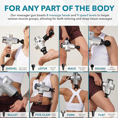 Miniatura 5 de Masajeadores eléctricos para cuello espalda y hombros alivio del dolor de cuerpo completo masaje de tejido profundo percusión o amasado para el