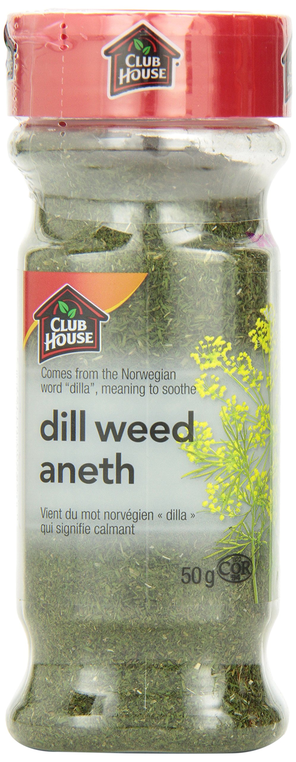 Club House, Quality Natural Herbs & Spices, Dill Weed, 50g - 1