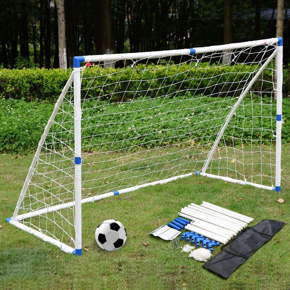 Soccer Goal 6' x 4' Football Straps Anchor Ball