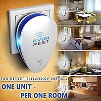 Vista 5 de Repelente ultrasónico de control de plagas – repele roedores, hormigas, cucarachas, deshacerse de chinches, mosquitos, moscas, arañas, murciélagos