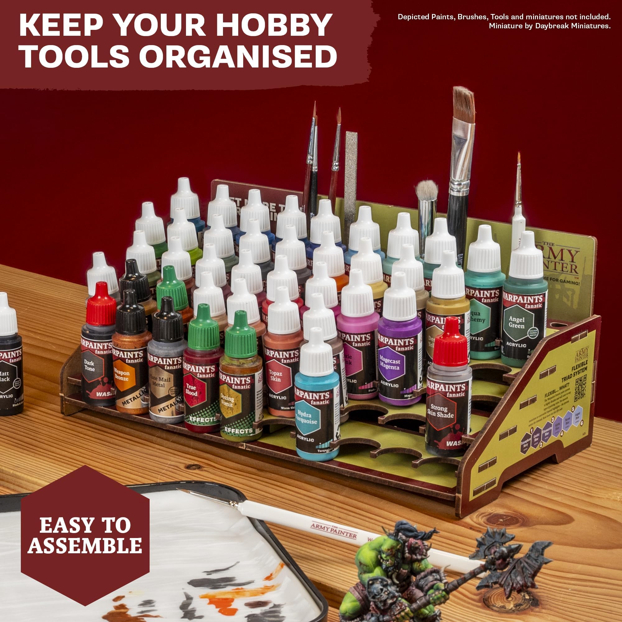 The Army Painter, Warpaints Air Mega Set Combo, 60 x 18 ml, aerografo | Colori acrilici per aerografo, 9 metallici, 1 fluo e 1 stazione di pittura, per DnD e Warhammer