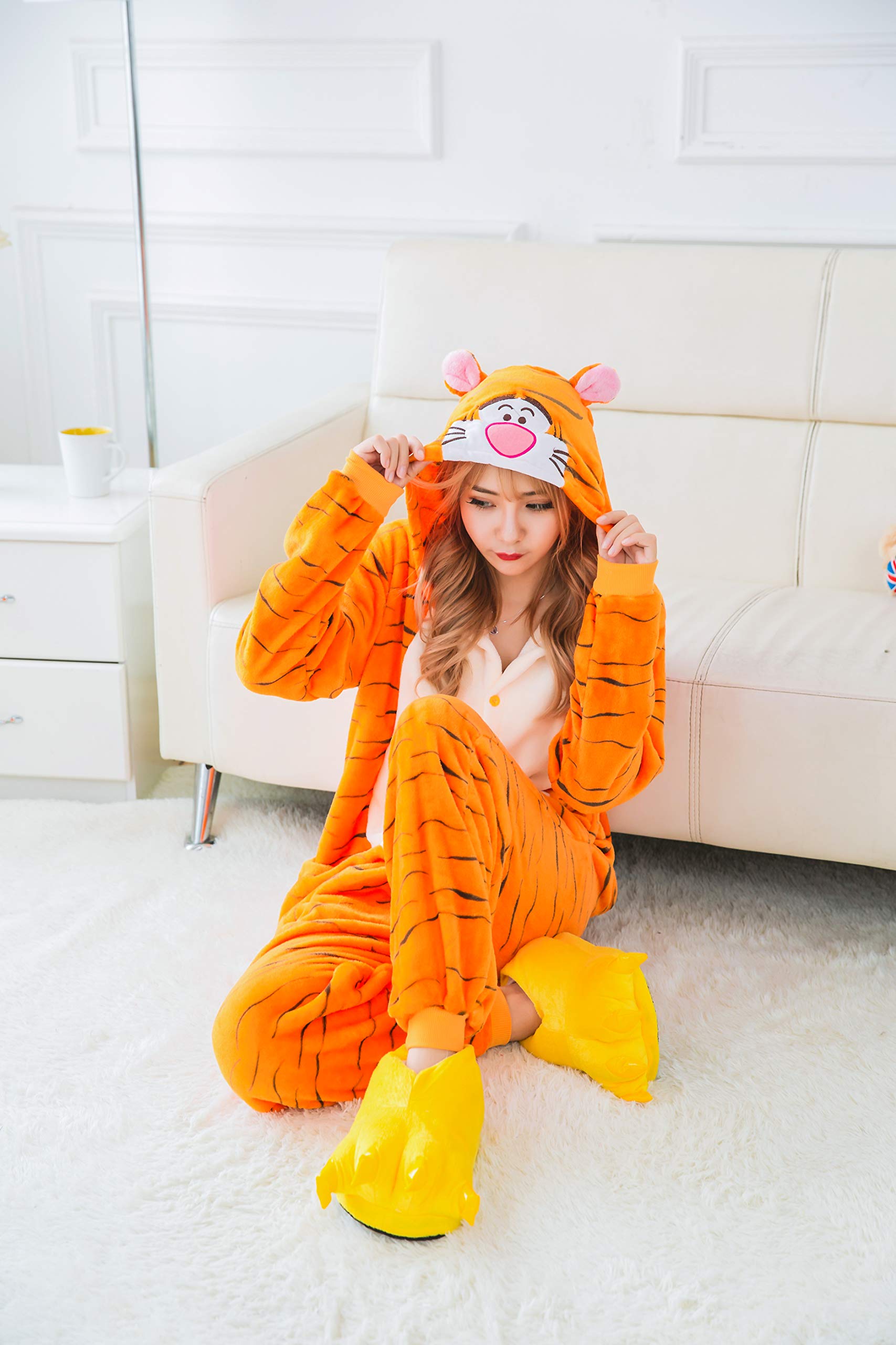 FunnyCos Adult Onesie Animal Pajamas Unisex Halloween Cosplay Costume Loungewear