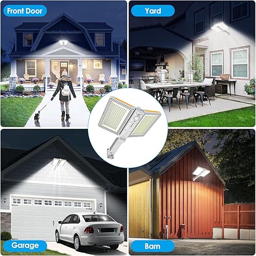 Miniatura 6 de ropelux Luces Solares para Exteriores, 6000LM Luces para Exteriores con Sensor de Movimiento Paneles Solares Dobles Grandes, IP65 Resistente al Agua