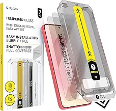 Deppa | Set of 2 | for Samsung S25/S24 (6.2 inches) Tempered Glass with Easy Installation Kit | Dust & Bubble Resistant | Shock Resistant | Full Coverage |