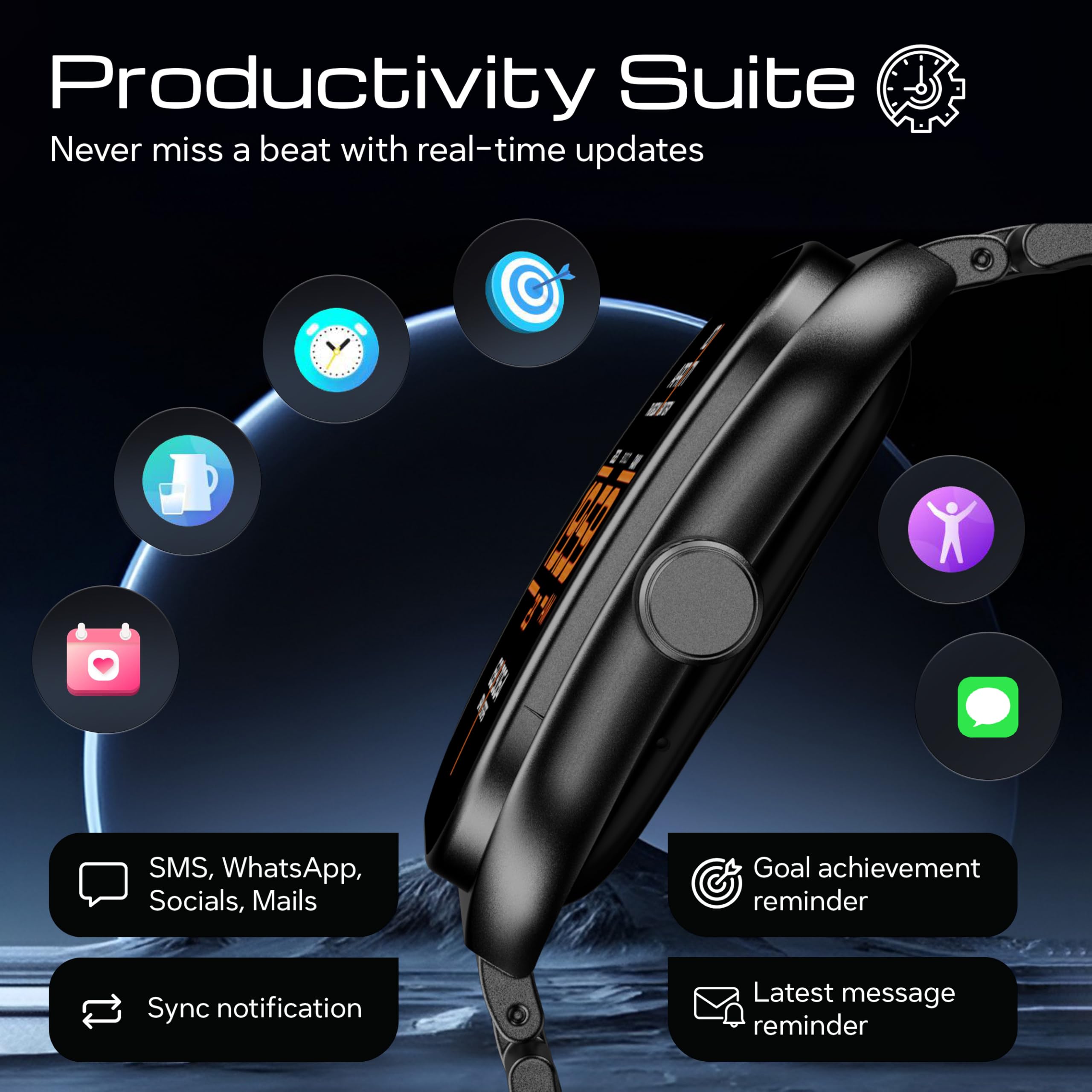 Boult Nowo wprowadzony na rynek smartwatch Trail Pro 2.01'' 3D zakrzywiony wyświetlacz AMOLED, połączenie BT 5.3, jasność 600 nitów, IP68, ponad 250 tarcz zegarków, 123 tryby sportowe, asystent
