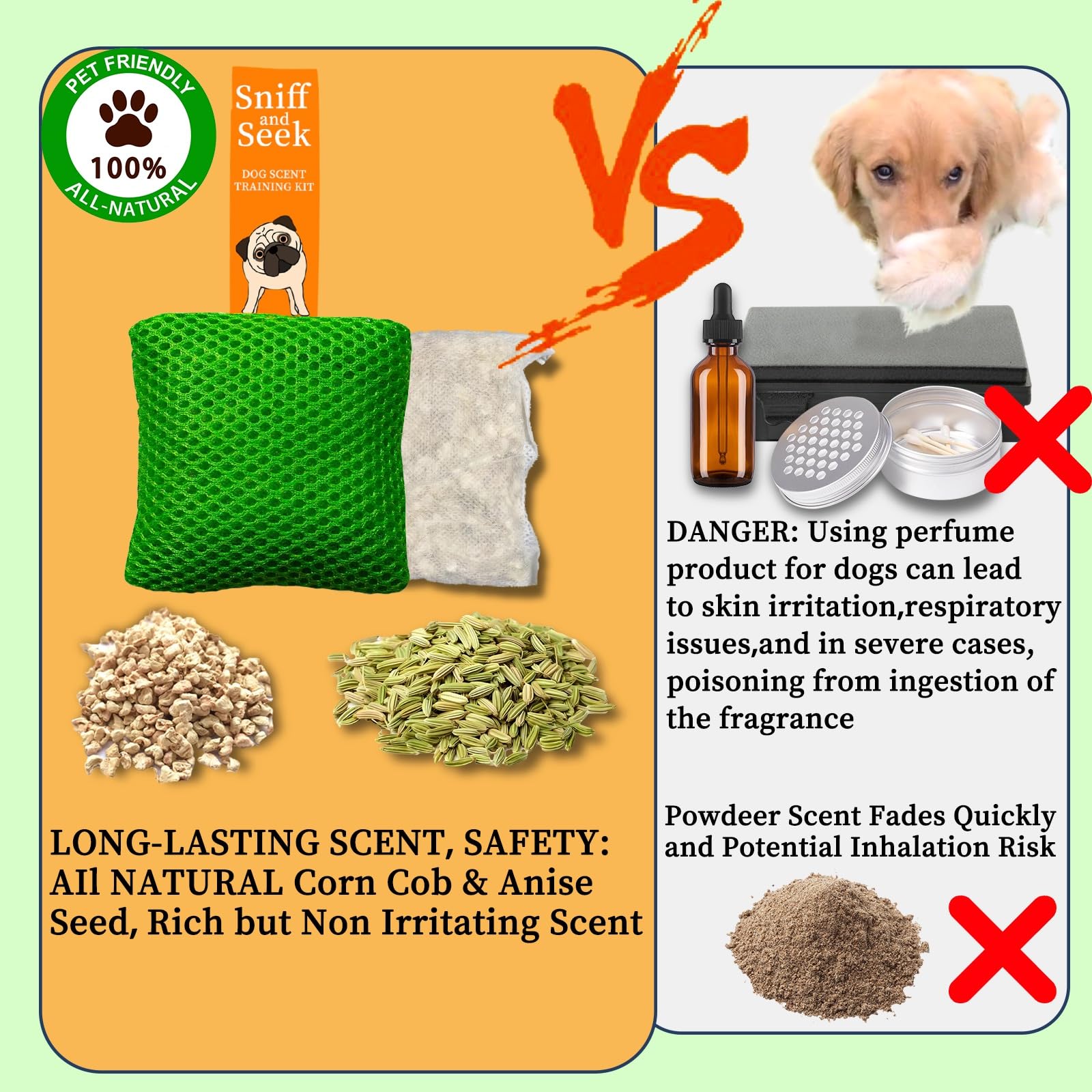 Kit de Entrenamiento de Aroma para Perros, Juegos cerebrales para Perros, Juguetes para esconderse y Buscar, Juegos para Perros, Divertido Trabajo de Nariz para Perros, Juguetes para