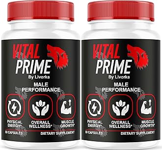 LIVORKA Vital Prime for Men, Advanced Formula, Dietary Supplement Support Capsules for 2 Months, Pack of 2