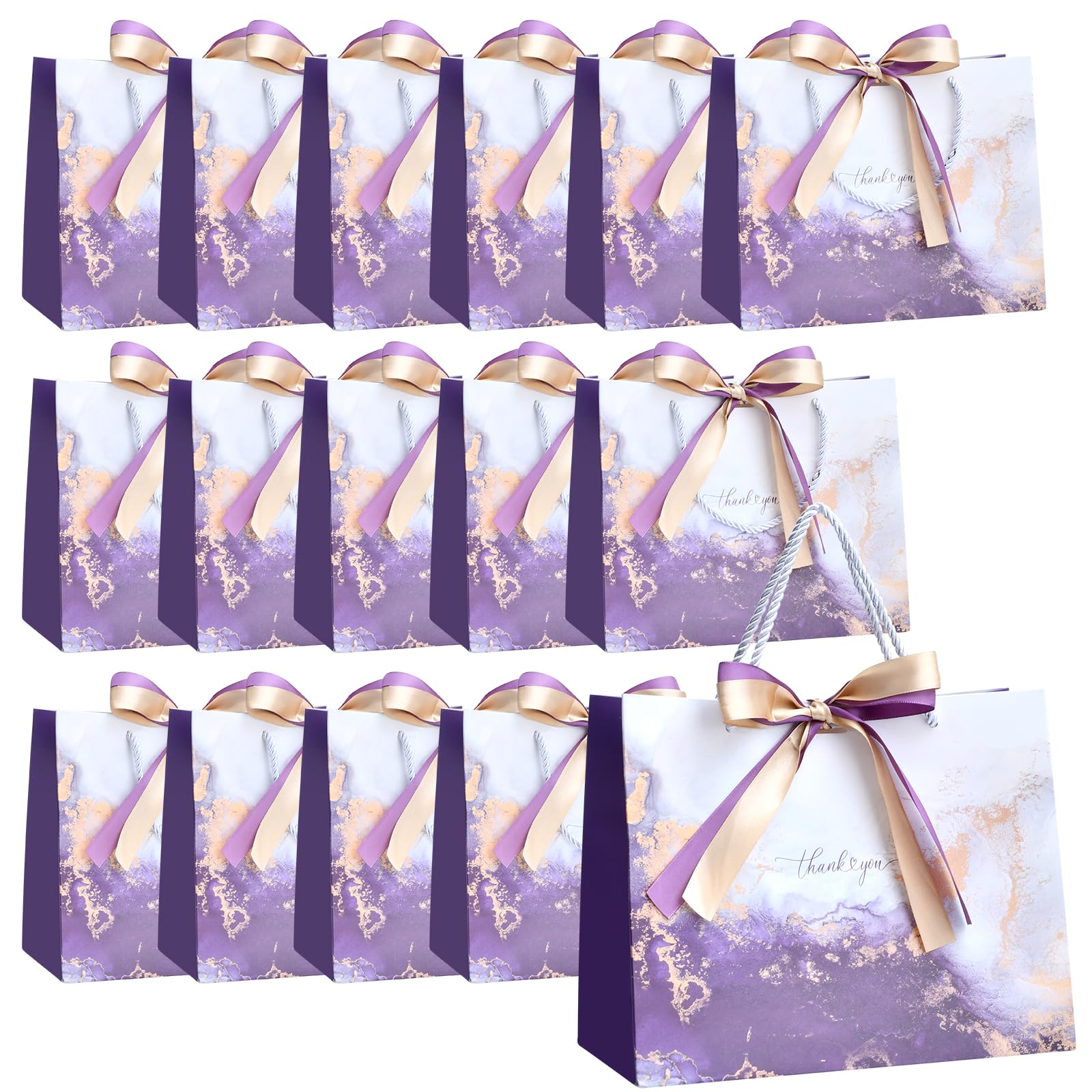 16 Stück Geschenktüten Papier Bunt, Kraftpapier Tüten für Ki