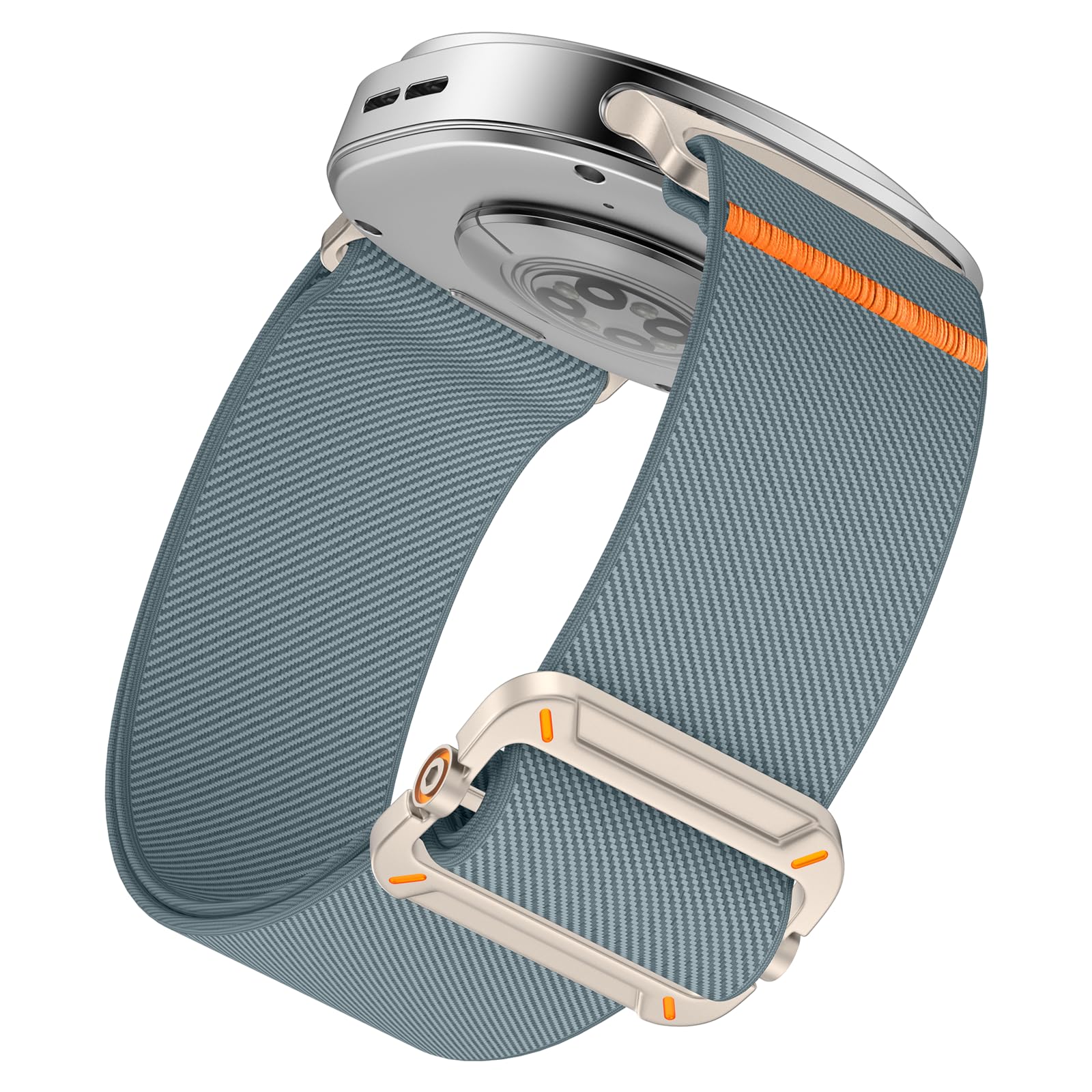 VEMIGON Sport Nylon Band Compatible with Samsung Galaxy Watch 8 40mm 44mm / 8 Classic 46mm, Soft Breathable Elastic Fabric Solo Loop Strap Replacement Wristband (Watch Not Included)-image-49