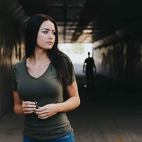 Miniatura 3 de VEXOR - Spray de pimienta de fuerza policial, agarre de dedo abatible, más de 20 disparos, rango de 10 a 12 pies con liberación de llave