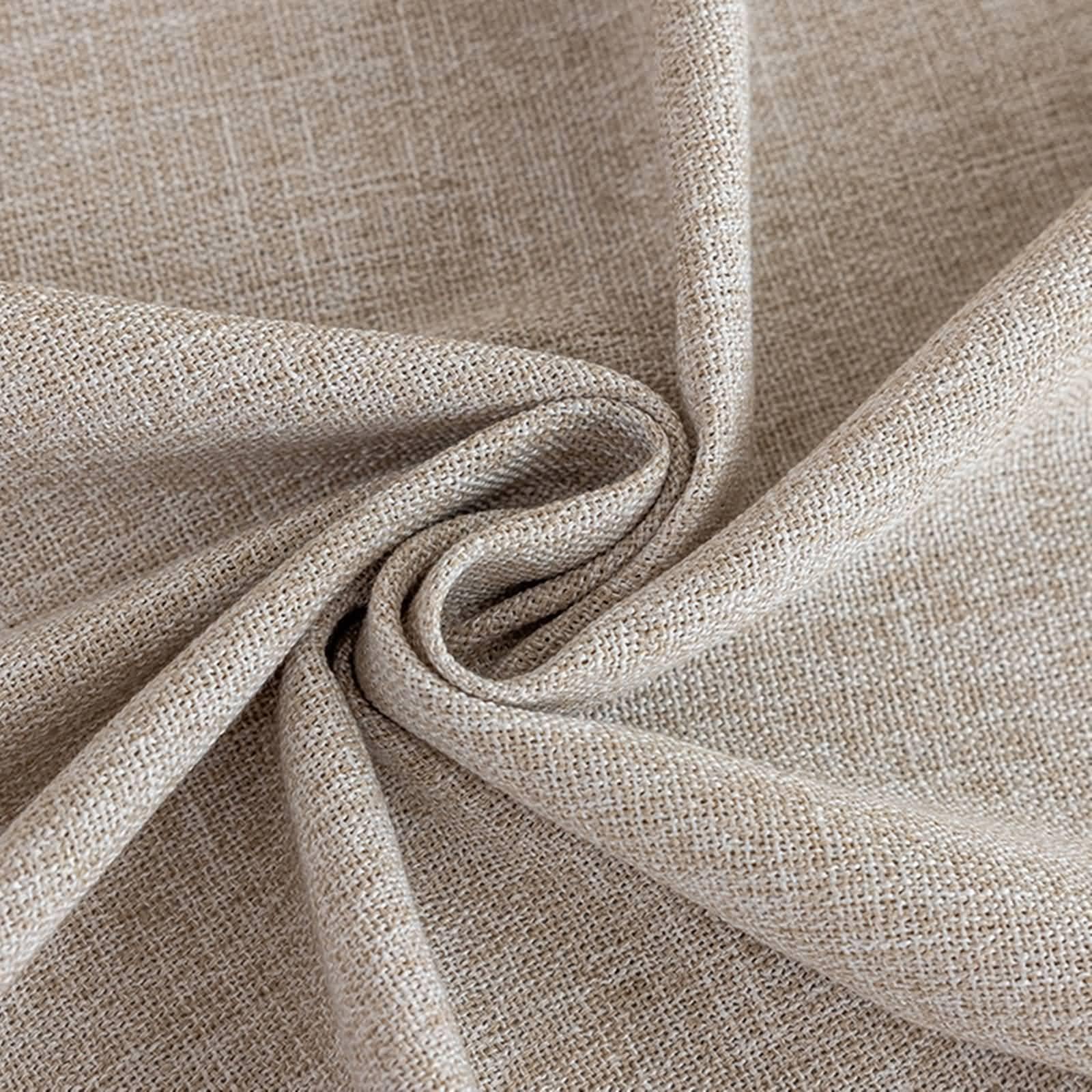 Tovaglia Antimacchia Quadrata Poliestere, Kaki Marrone, 140x140CM