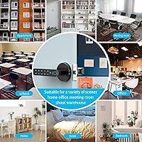 Vista 7 de Cerradura de puerta de huellas dactilares con teclado, asa, contraseñas, perilla de puerta de huella dactilar, cerradura de puerta de entrada sin