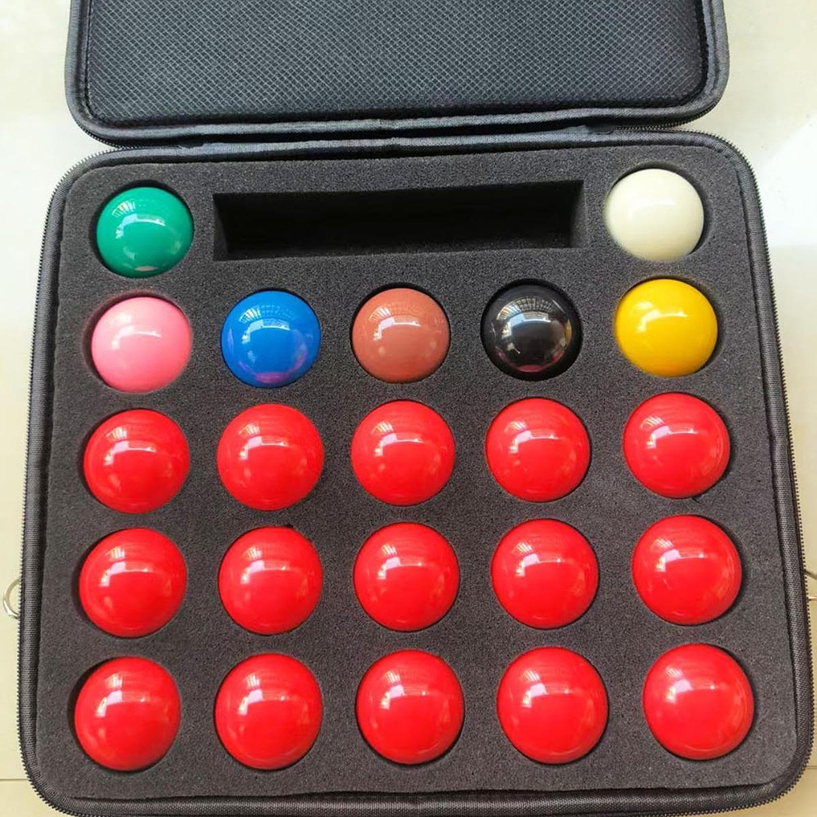 Colaxi Pool Ball Case Holds 22 Balls Hard Case Organizer Professional Billiards Ball Case Snooker Balls Suitcase for Travel Outdoor