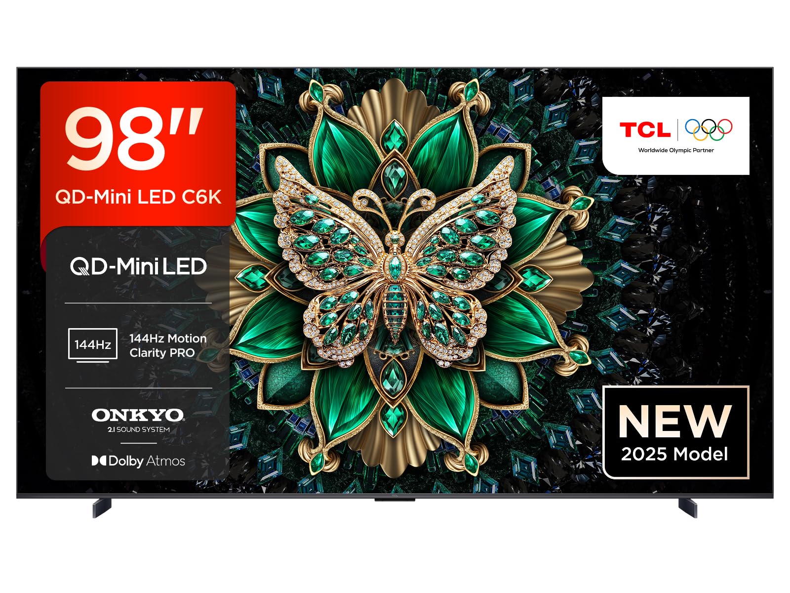 TCL 98C6K, Smart TV 98'', QD-Mini LED, 4k, Dolby Atmos, Full AI