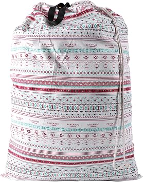 SWISSELITE Heavy Duty Laundry Bag, Large Travel Dirty Clothes Bag