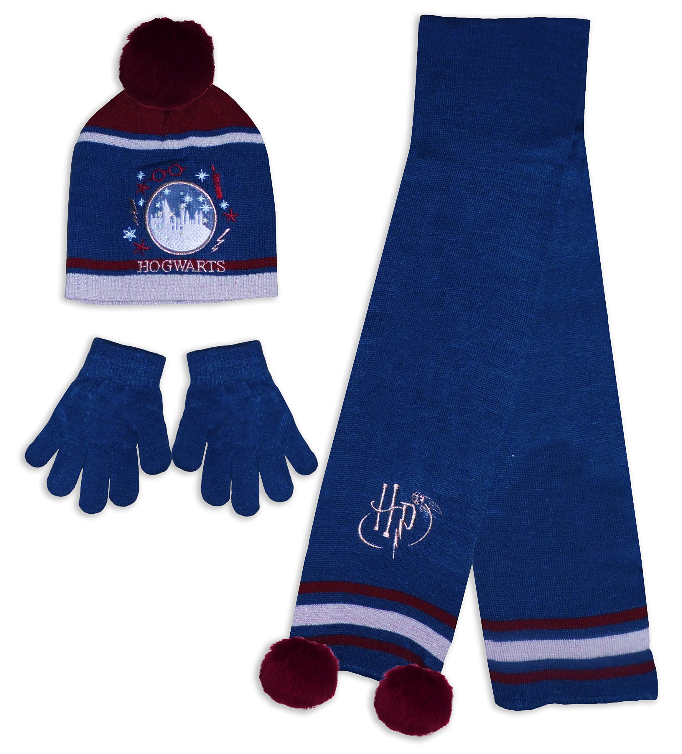 Harry Potter Wintermütze Für Kinder - Mit Bommel & Glitzereffekt (2-10 Jahre)