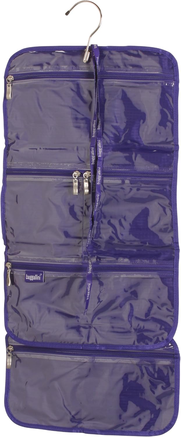 Baggallini Hanging Cosmetic Travel Bag, Purple, One Size