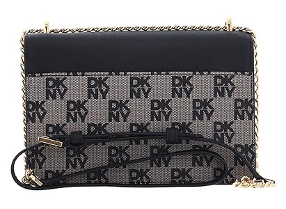 DKNY キルティンクショルタハック R31EBW92 BLACKGOLD DKNY Echo Chain Crossbody, Black Logo Black: Handbags