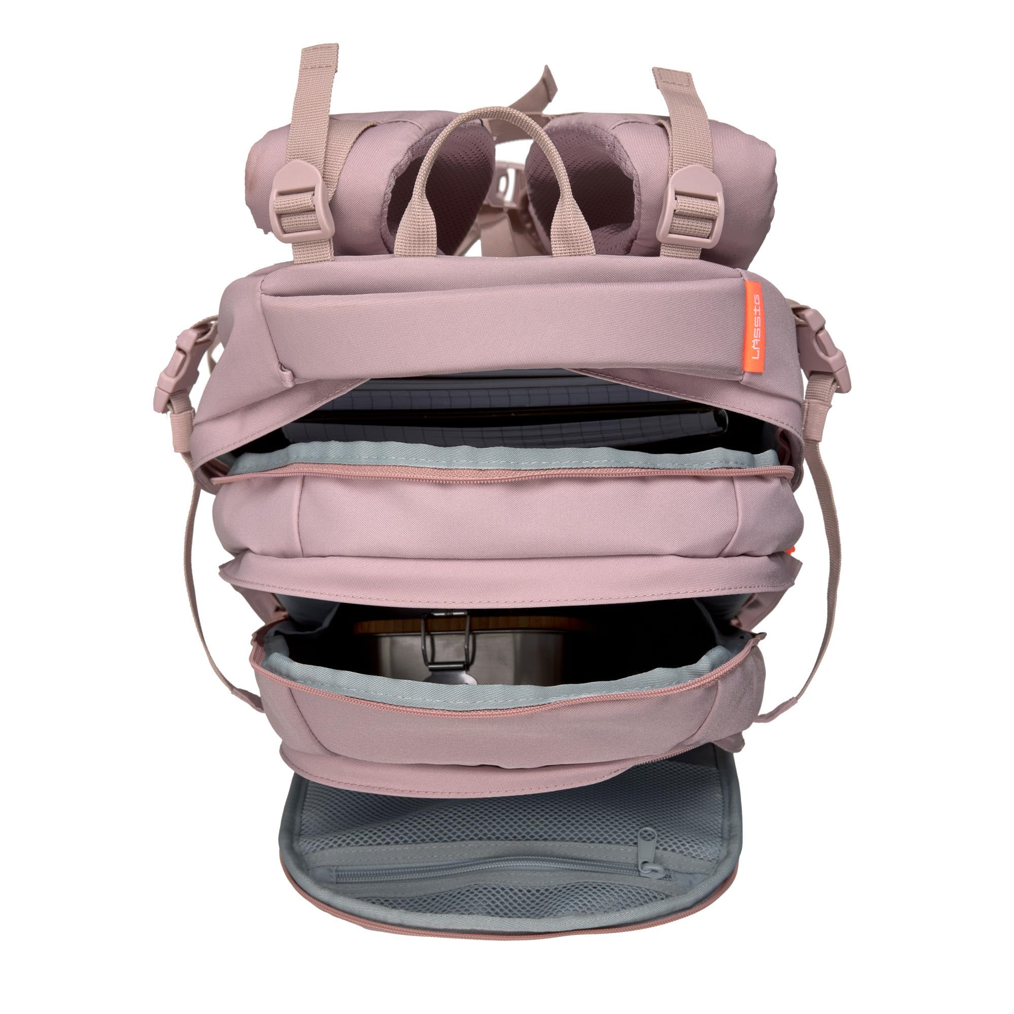 Lässig BOLD Zaino scolastico ergonomico 30 L Mauve