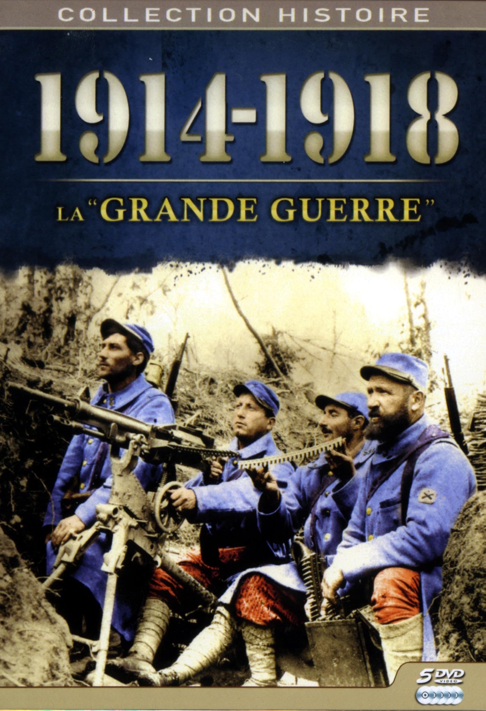 La Grande Guerre 1914-1918 pack de 5 DVD importado de Francia para coleccionistas