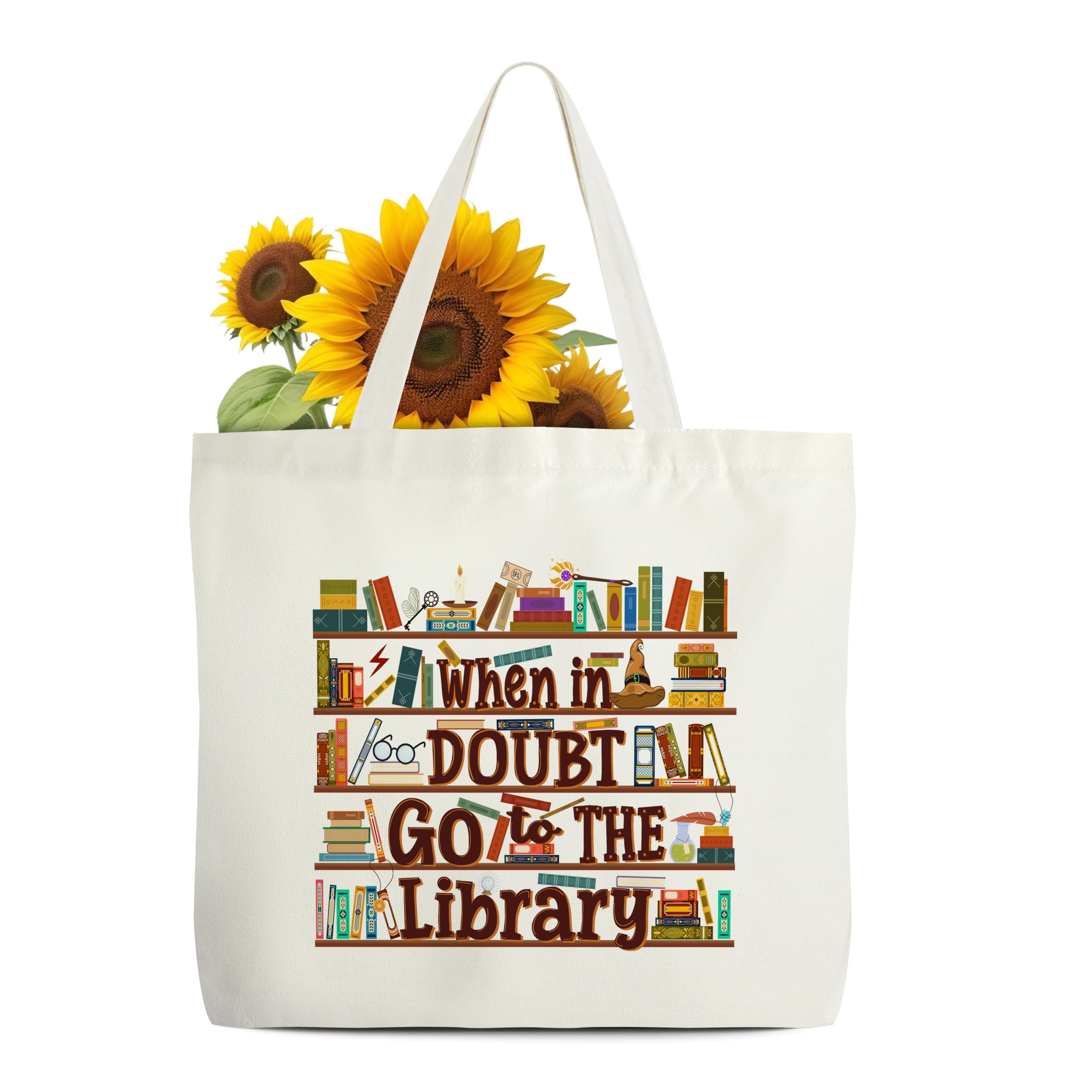 Dskly Book Tote Bag - Bookish Canvas Tote Bags - Book Lover Shoulder Bag