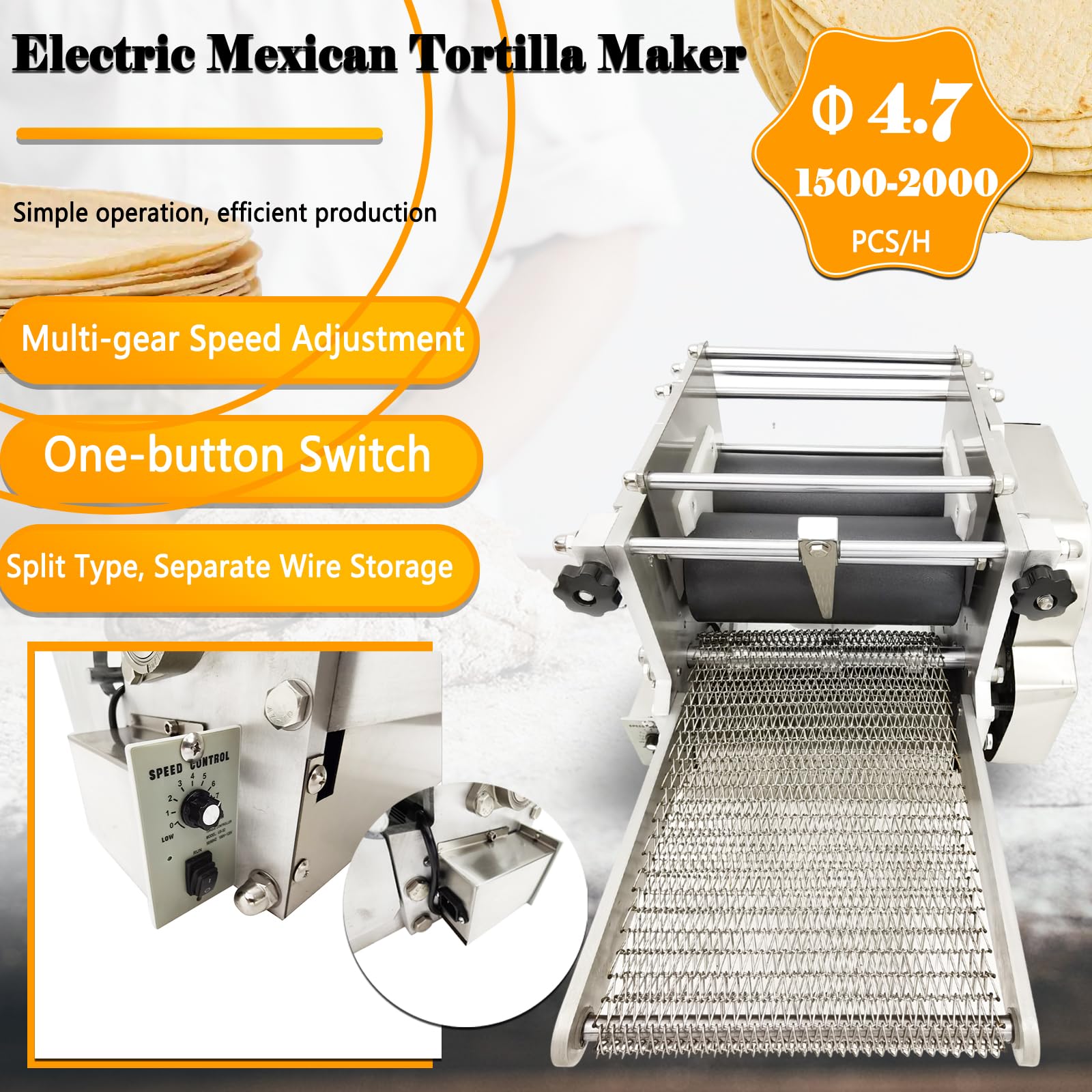 LGXEnzhuo Commercial Corn Tortilla Making Machine ? 4.7
