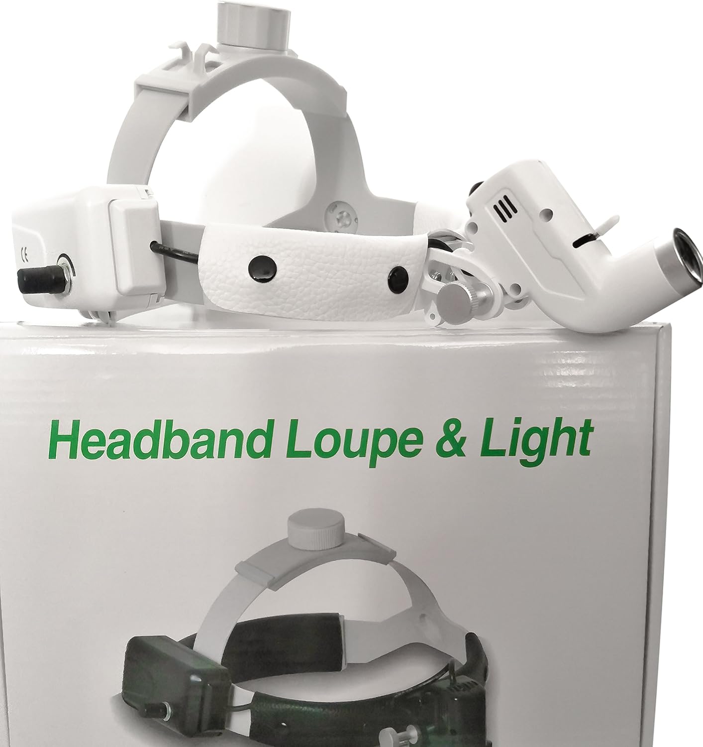Lupas profesionales de aumento de 3.5X con diadema ajustable de 5W para faros dentales, quirúrgicos, joyeros o pasatiempos | Distancia de pupila ajustable