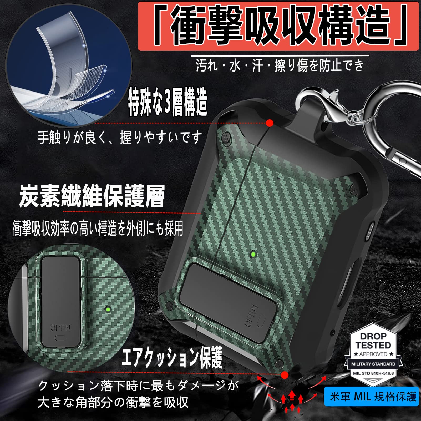 Amazon | Ausrann AirPods Pro2 ケース 2022 AirPods Pro 第2世代