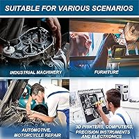 Vista 6 de 1230 piezas, kit surtido de tornillos métricos M2 M3 M4 M5, acero aleado de grado 12.9, juego de tornillos de cabeza hexagonal con tuercas