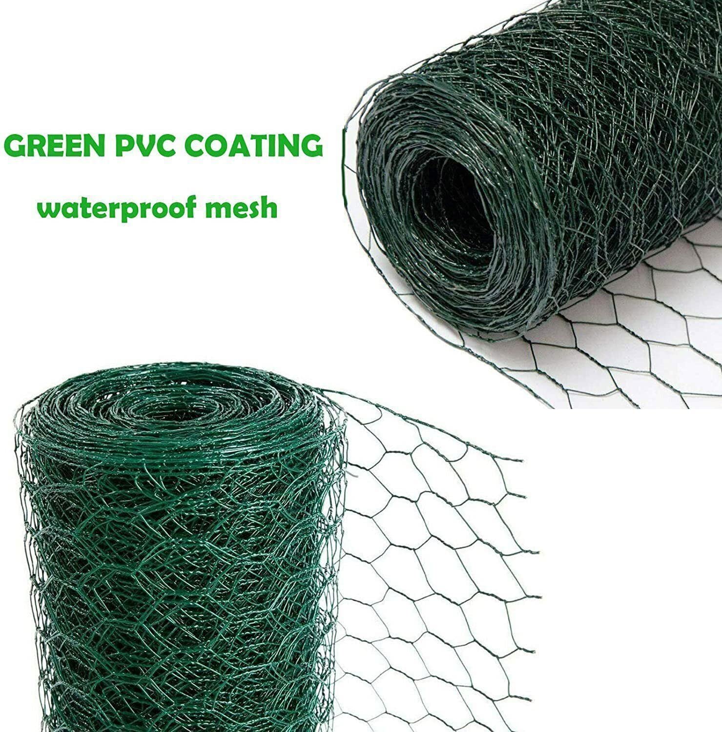 Valla De Metal Para Pollos Para Valla De 1 X 10 M, Alambre Hexagonal Para Gallinero De Jardín